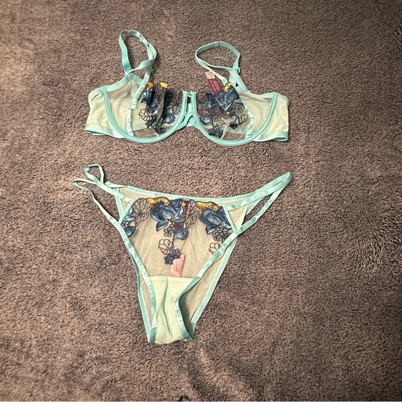NWT Adore Me Jayda Unlined Balconette Bra and Panty set - Picture 1 of 7